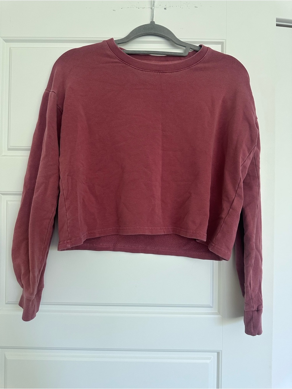 Marine Layer burgundy cropped sweatshirt Size XS